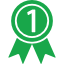 medal-on-a-ribbon-for-number-one